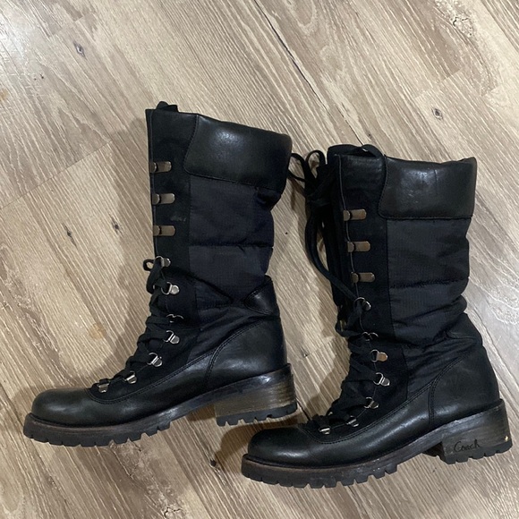 Coach black Beverly boots size 9b - Picture 1 of 5